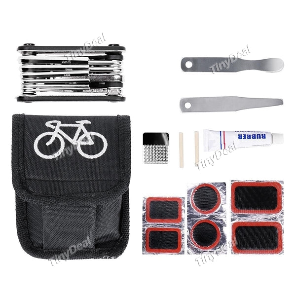 6pcs Portable Bicycle Tire Repair Kit Bicycle Tool Bag Wheelup Mountain Bike Tyre Repair Tool Kit