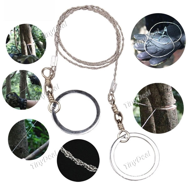 2pcs Useful Commando Wire Saw Outdoor Tools for Camping