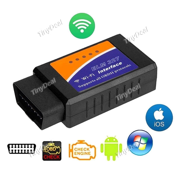 4pcs BDII OBD2 ELM327 Interface WiFi Wireless Car Auto Diagnostic Scanner Scan Tool Adapter Reader