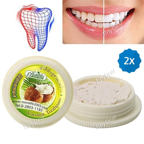 Thailand Coconut Toothpastes Herbal Clove Toothpaste Teeth Whitening Care Natural Teeth Whitening Toothpaste Detox