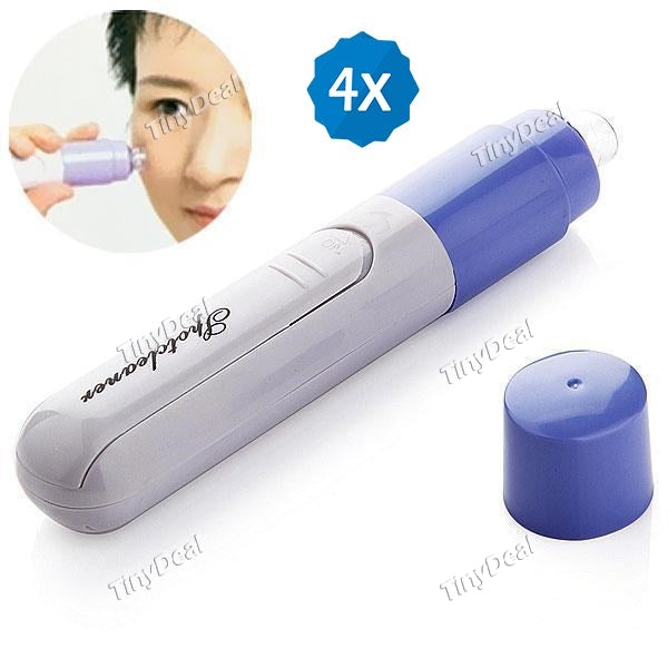 4pcs New Electronic Skin Facial Pore Cleaner Cleanser Blackheads Acne Remover