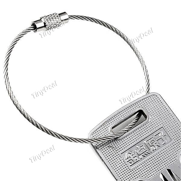 10pcs High Quality Metal Wire Circle Keychain Stainless Steel Rope Key Rings