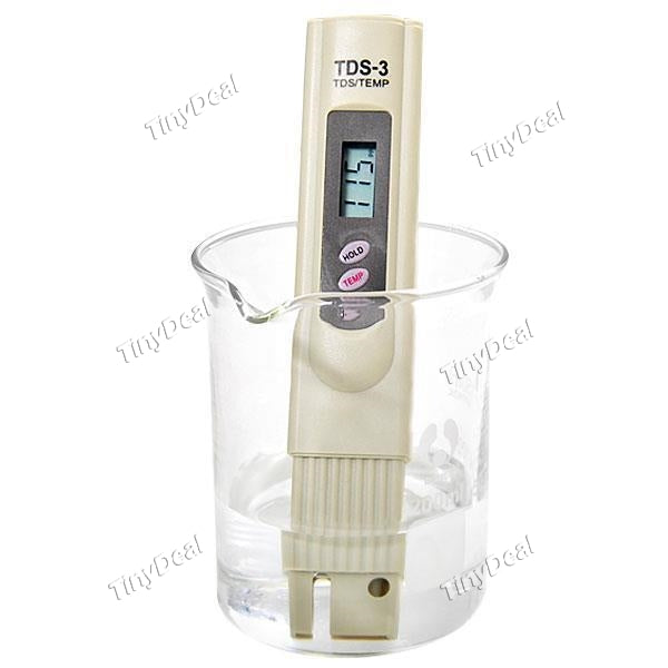 2pcs TDS-3 Handheld Digital LCD Water Quality Tester Pen Temp/PPM Filter Water Purity Meter