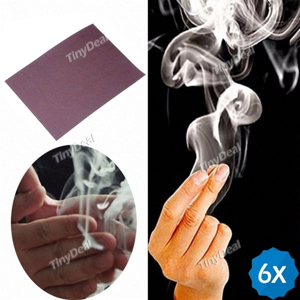 6pcs Magic Gimmick Prop Mysterious Finger Smoke Magic Item Magician Trick Accessories