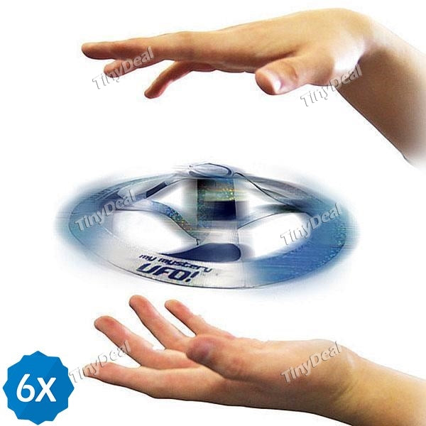 6pcs Mystery Floating UFO Flying Saucer Frisbee Magic Trick Prop Outdoor Toy