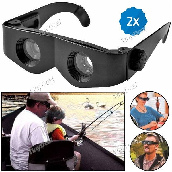 2pcs Exotic Fishing Glasses Telescope 3X Zooming Adjustable Focal Distance UV Protection Sunglasses Fishing Eyewear Tackle