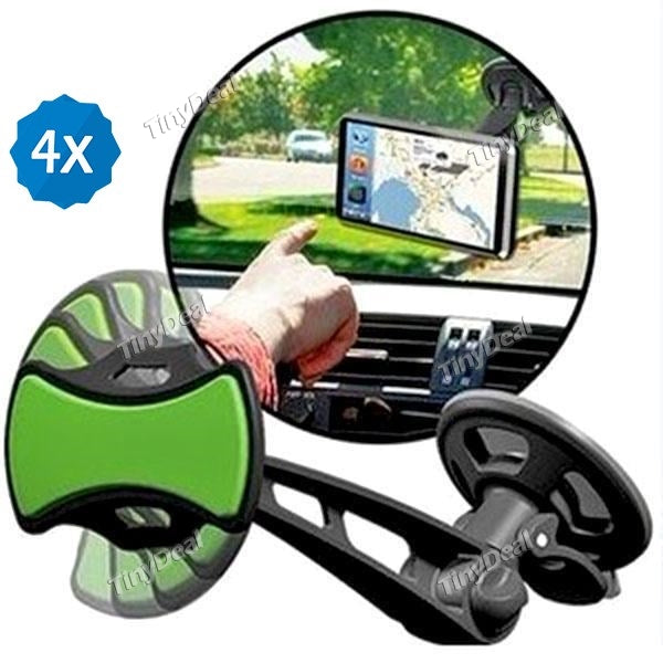 4pcs Universal Car Phone Mount GPS Hands Navigation Holder For Mobile Phone