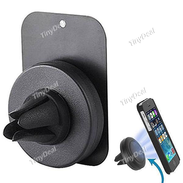 4pcs 360 Degree Rotating Universal Air Vent Magnetic Car Cellphone Mount Holder Stand for Mobile Phone