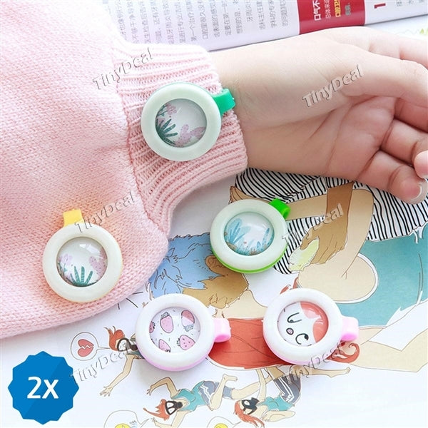 2pcs Baby Mosquito Repellent Clip Natural Plant Fragrance Create for Kids and Babies Repellent