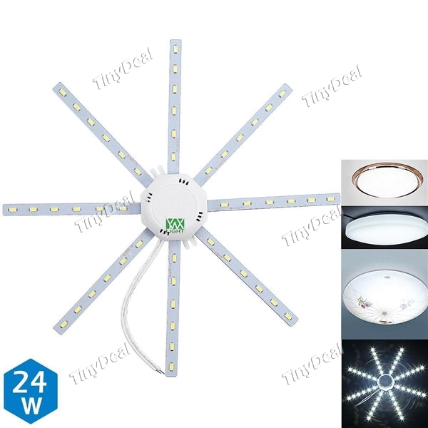 2pcs YWXLIGHT 220-240V 24W 1920LM SMD 5730 Octagonal LED Ceiling Lamp Fixture - Natural White