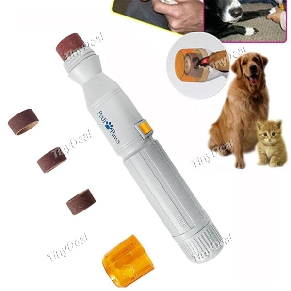 4pcs Automatic Pet Nail Trimmer Dog Nail Grinder Professional Style Dog Grooming Gentle Filing Wheel for Dog Cat