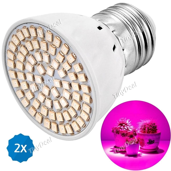2pcs YWXLIGHT E27 220-240V 5W 450-550LM 72-LED SMD 2835 LED Red Blue Plant Growth Light LED Grow Plant Light Bulb