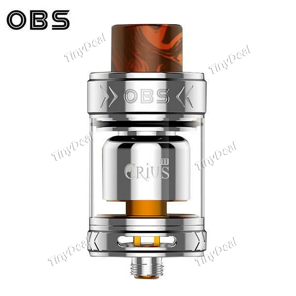 Authentic OBS Crius II 2 RTA 3.5ML 25MM Rebuildable Tank Atomizer Clearomizer - Stainless SS