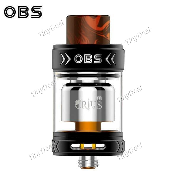 Authentic OBS Crius II 2 RTA 3.5ML 25MM Rebuildable Tank Atomizer Clearomizer - Black