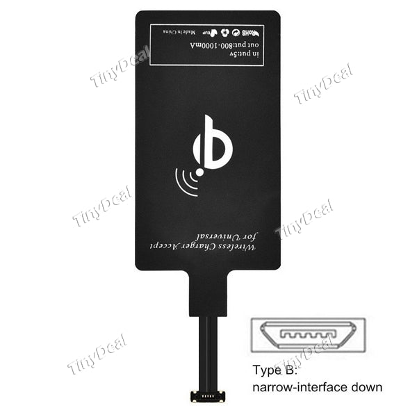 Android Wireless Charging Receiver Universal Qi Wireless Film Patch Module for Android Micro USB Narrow Interface Down Phones
