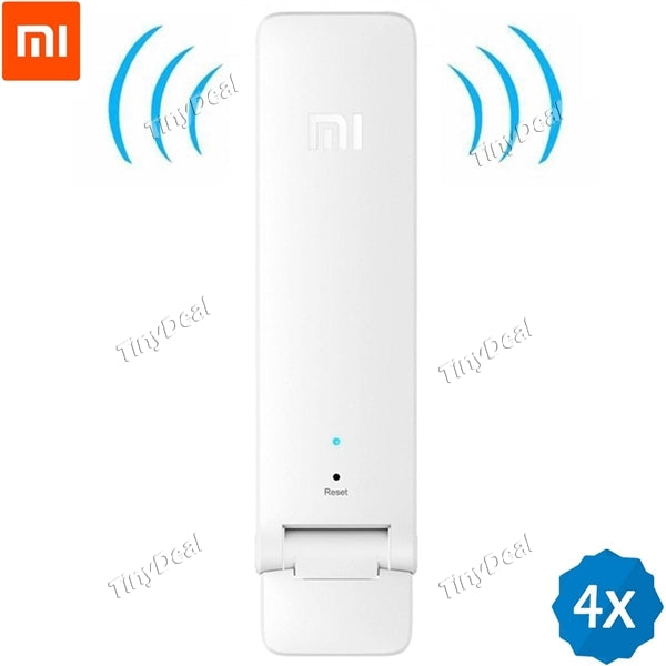 4pcs Original Xiaomi WIFI Amplifier 2 300Mbps Router Wireless Wi-Fi Repeater Network Router Extender WIFI Signal Amplifier