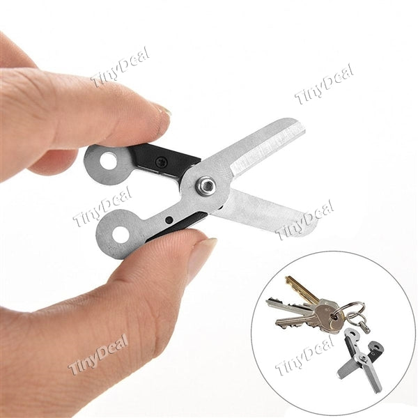 2pcs Portable&Functional Scissors with Quick Release Clip Sprung Shear Super Mini EDC Tool for Key Ring