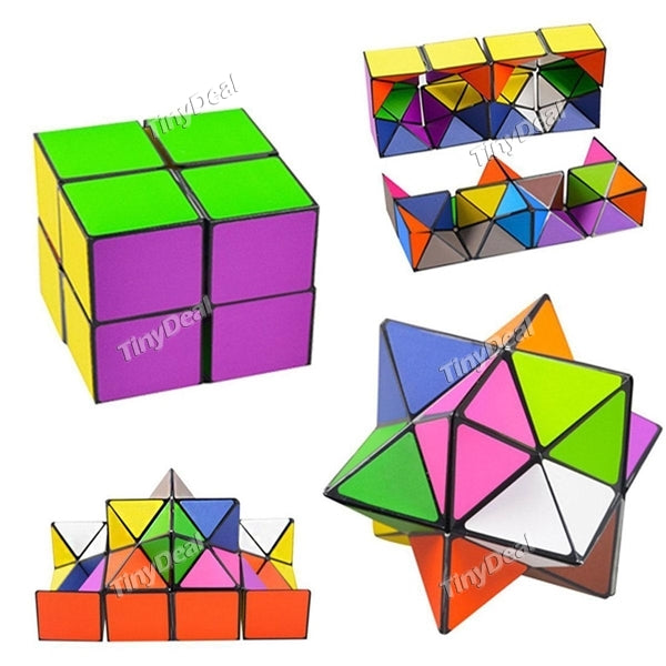 4pcs Infinity Cube Popular Spot Items Unlimited Square Cube Fidget Cube Star Cube Decompression Toys Magic Cube Square