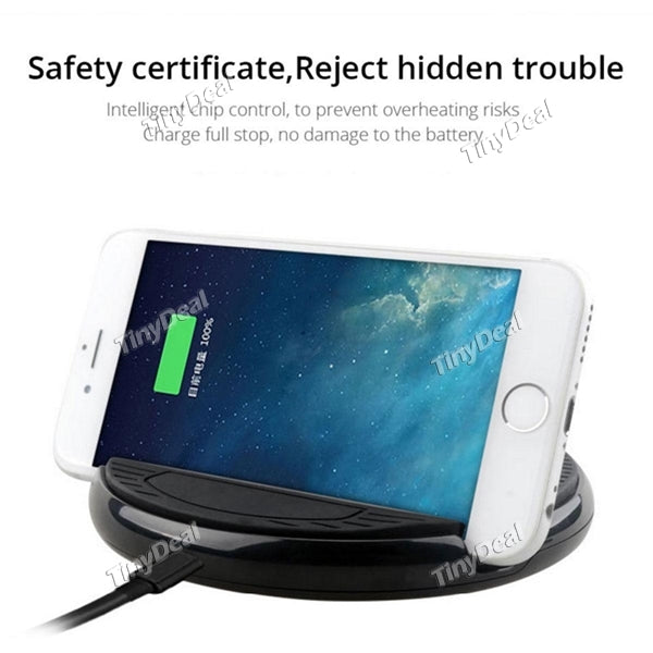 2 in 1 Universal Car Mobile Phone Holder + QI Wireless Charger 5V/1A Fast Charging for Samsung iPhone Phones