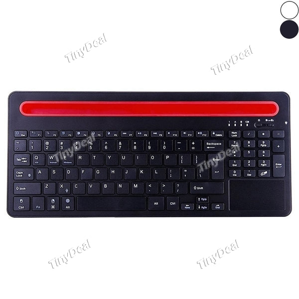 B021 Ultra-slim ABS Wireless Bluetooth Keyboard with Multi-touch Mouse Touchpad Both Hands with Lithium-ion Battery