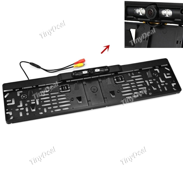 Waterproof 170 Degree EU Car License Plate Frame Rear View Camera HD Night Vision Rear View Camera