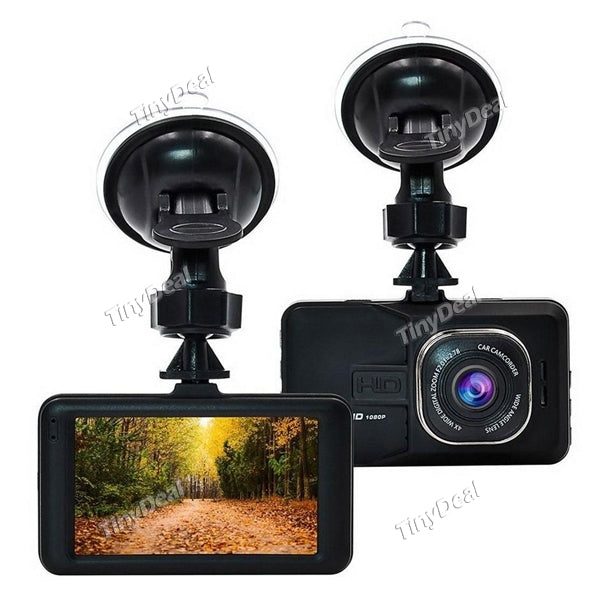 KINGBOX Full HD 1080P 3.0" LCD Screen Car DVR G-Sensor Loop Recording with 170° Wide Angle Lens
