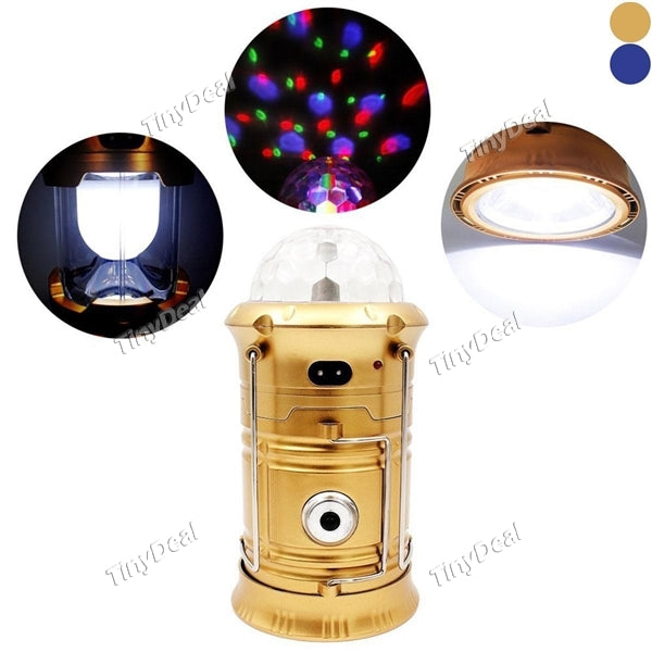 3-in-1 Rechargeable LED Camping Light Stage Light Lantern Outdoor Lamp Flashlight for Hiking Hunting Party