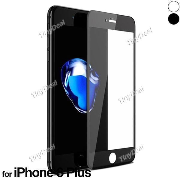 Apple iPhone 7 Plus/8 Plus 5.5 inch Carbon Fiber Soft Edge Full Cover Tempered Glass Screen Protector