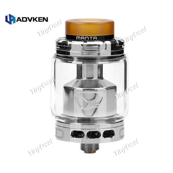 Authentic ADVKEN MANTA RTA 3ml 4.5mL 24mm Rebuildable Tank Atomizer - Stainless SS