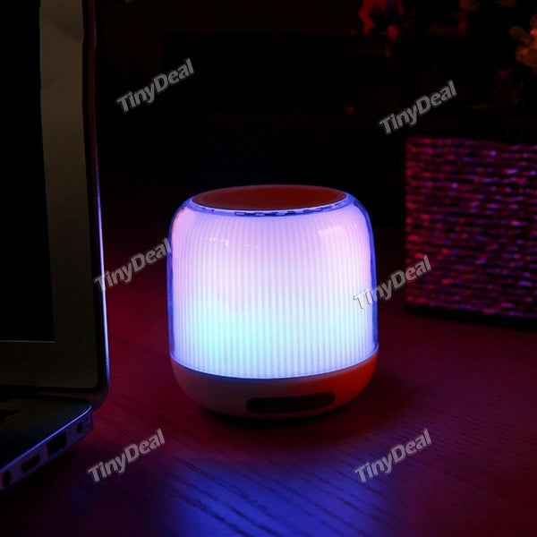 Baseus Mini Wireless Bluetooth Speaker Support Music TF Card USB Flash Drive Built-in Microphone w LED lights