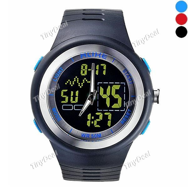 AK17143 Unisex Sports Watch Multi-function Led Light Digital Waterproof Wristwatch