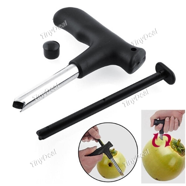 Stainless Steel Coconut Opener Durable Drilling Knife Tool Kitchen Drill Gadgets to Drink Coconut Water