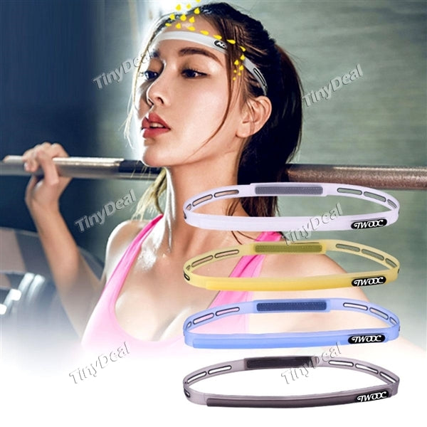 TWOOC Outdoor Sports Silicone Sweatband Multi Function Sports Headwear Running Cycling Sweat Control Head Band