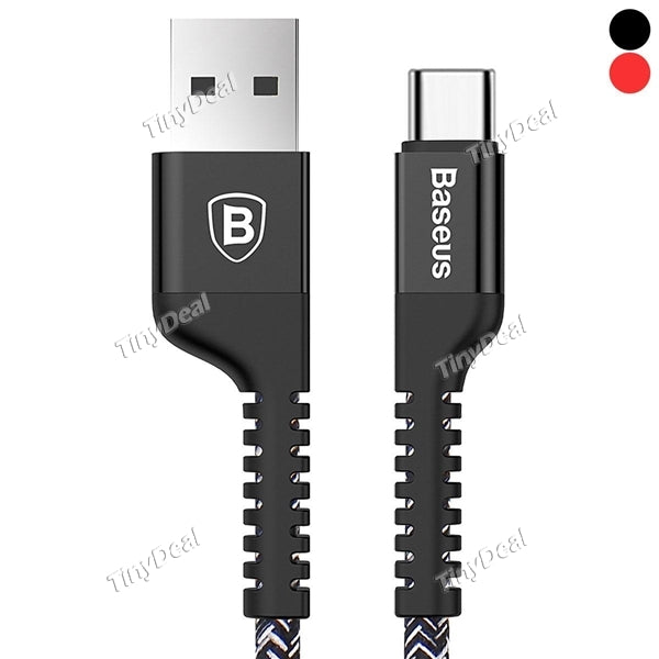 BASEUS 1M 2.4A USB-A Port to Type-C Port USB Charge/Data Cable for Samsung S8 Xiaomi 6 Huawei Mate9 USB-C Phone