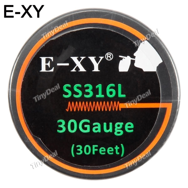 E-XY SSL316L 316L Stainless Steel 30GA 30 Feet 0.25mm Heat Coil Wires 10M for RTA RDA RBA Coil Building