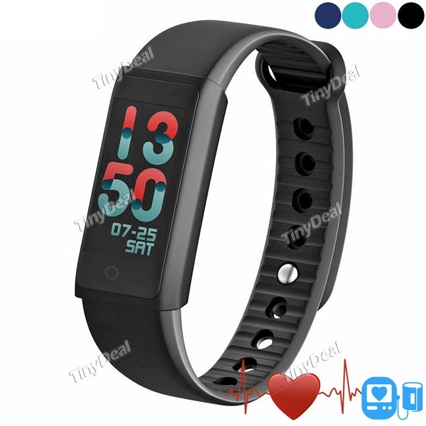 Newest Smart Bracelet 0.96'' Screen Blood Heart Rate Sleep Monitor Band Pedometer Air Quality Weather Display