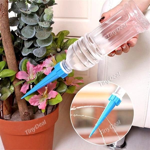 4pcs Automatic Garden Cone Watering Spike Flower Plant Waterers Bottle Irrigation System