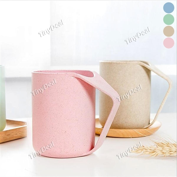 Wheat Straw Mug Creative Home Couple Cups Gargle Brushing Wash Toothbrush Cup Lovers Household Stylish Mugs