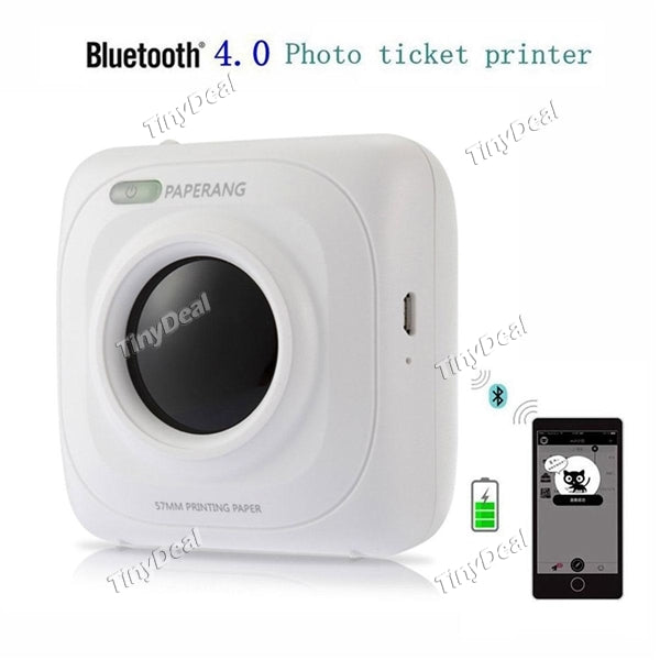 PAPERANG Pocket Bluetooth 4.0 Thermal Printer Wireless Connection Photo Printer Compatible with iOS & Android