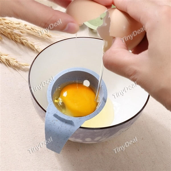 Wheat Straw Egg Yolk Separator Whisk Yolk Baking Kitchen Filter Egg Filter Creative Sieve Gadget