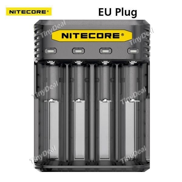Authentic Nitecore Q4 2A Quick Charge 4-Slot IMR Intelligent Battery Charger - EU Plug