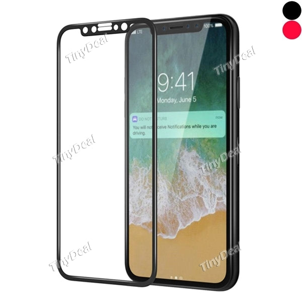 IPHONE X Screen Protector Full Coverage Soft Tempered Glass Screen Protector Film 9H Hardness Anti Scratch