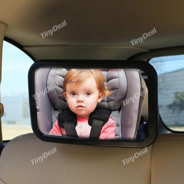 Baby Car Mirror Wide Angle View Adjustable Mirror Shatterproof Glass Clear Reflection f Rear Facing Car Seat