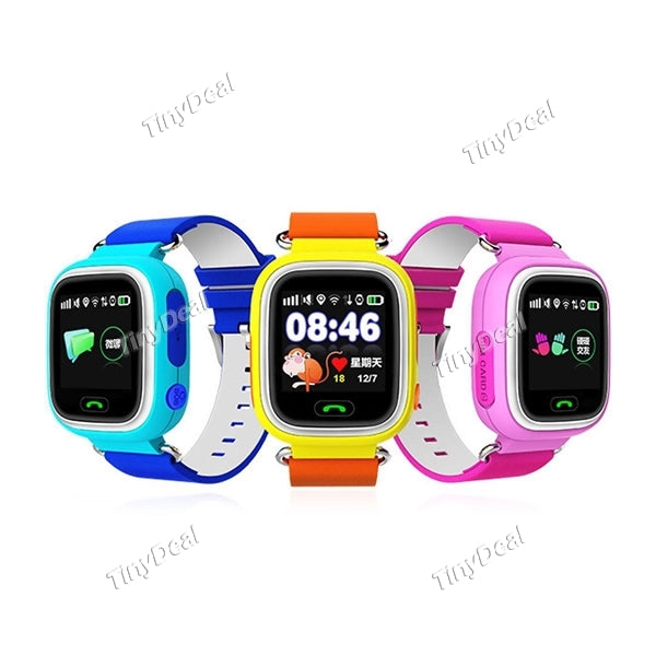 Kids Smart Watch 1.22 inch Color Touch Screen Watch Phone with WIFI/GPS Position SOS Anti-lost Micro Chat