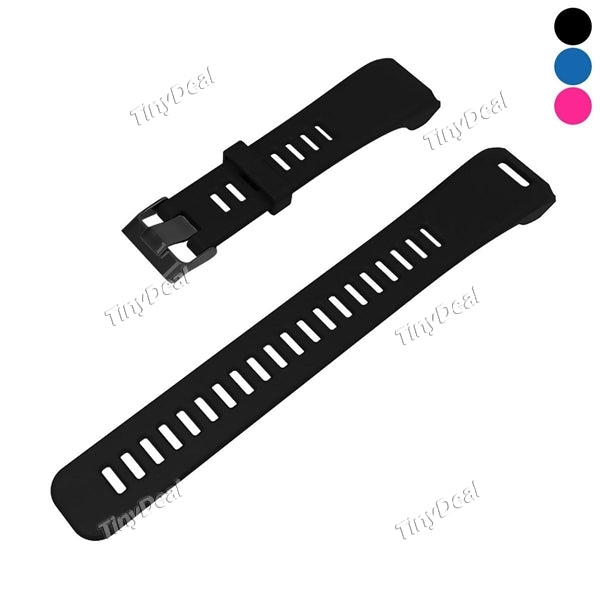 Replacement Soft Silicone Bracelet Sport Strap Wristband Accessory for Garmin Vivosmart HR