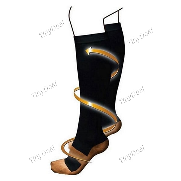 1/2/4 Pair Combo Copper Infused Compression Socks Helps Reduce Swelling Pain Traveling Anti-Fatigue Feet Support