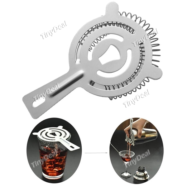 Cooking Tools & Utensils Mirror Polished Stainless Steel Wine Cocktail Strainer Bartender Tools Ice Colander Filter Bar