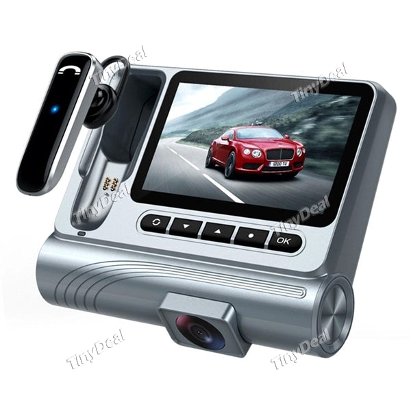 Car Dash Cam with Bluetooth 3" HD 1080p 120 Degree Wide Angle Dashboard WIFI Camera Recorder w Loop Recording