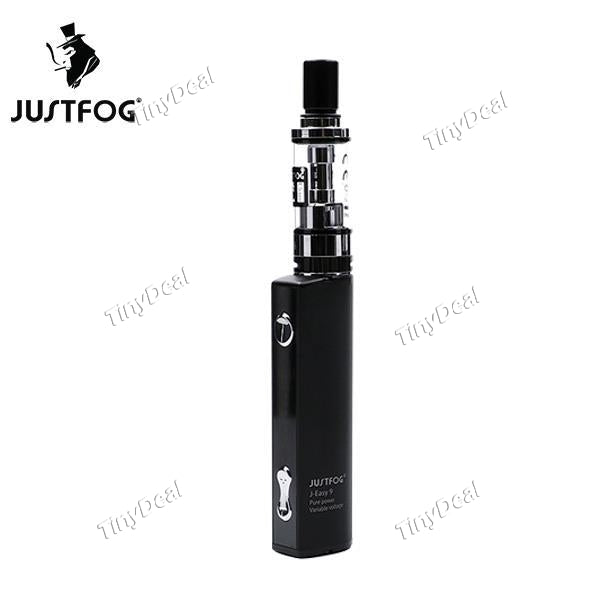 Authentic JUSTFOG J-easy 9 Battery Q16 Clearomizer 6W-12W 1.9ML 900mAh eGo Kit - Black