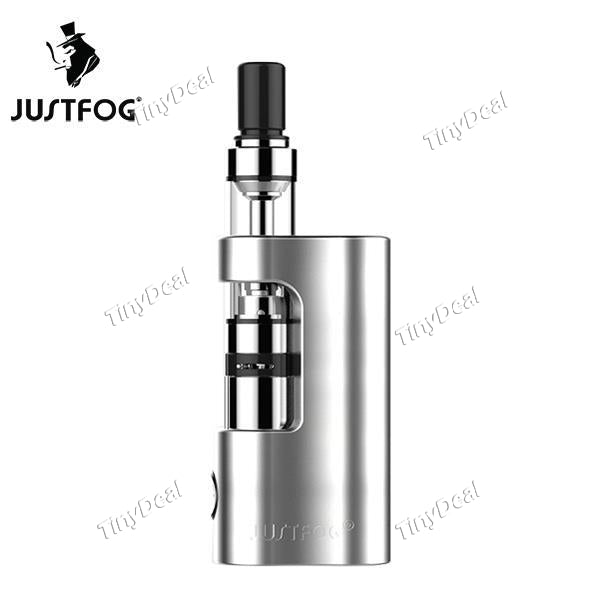 Authentic JUSTFOG 14 Compact Battery Q14 Clearomizer 6W-12W 1.8ML 900mAh eGo Kit - Silvery Stainless